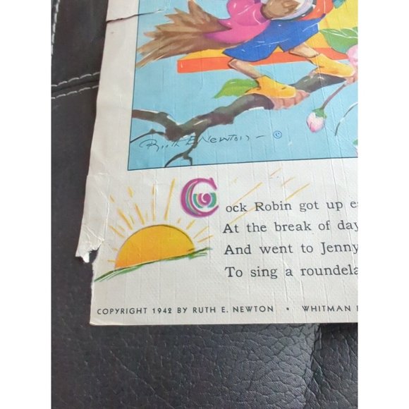 Animal Mother Goose 1942 Ruth E. Newton  Whitman Publishing Co. - Picture 6 of 10